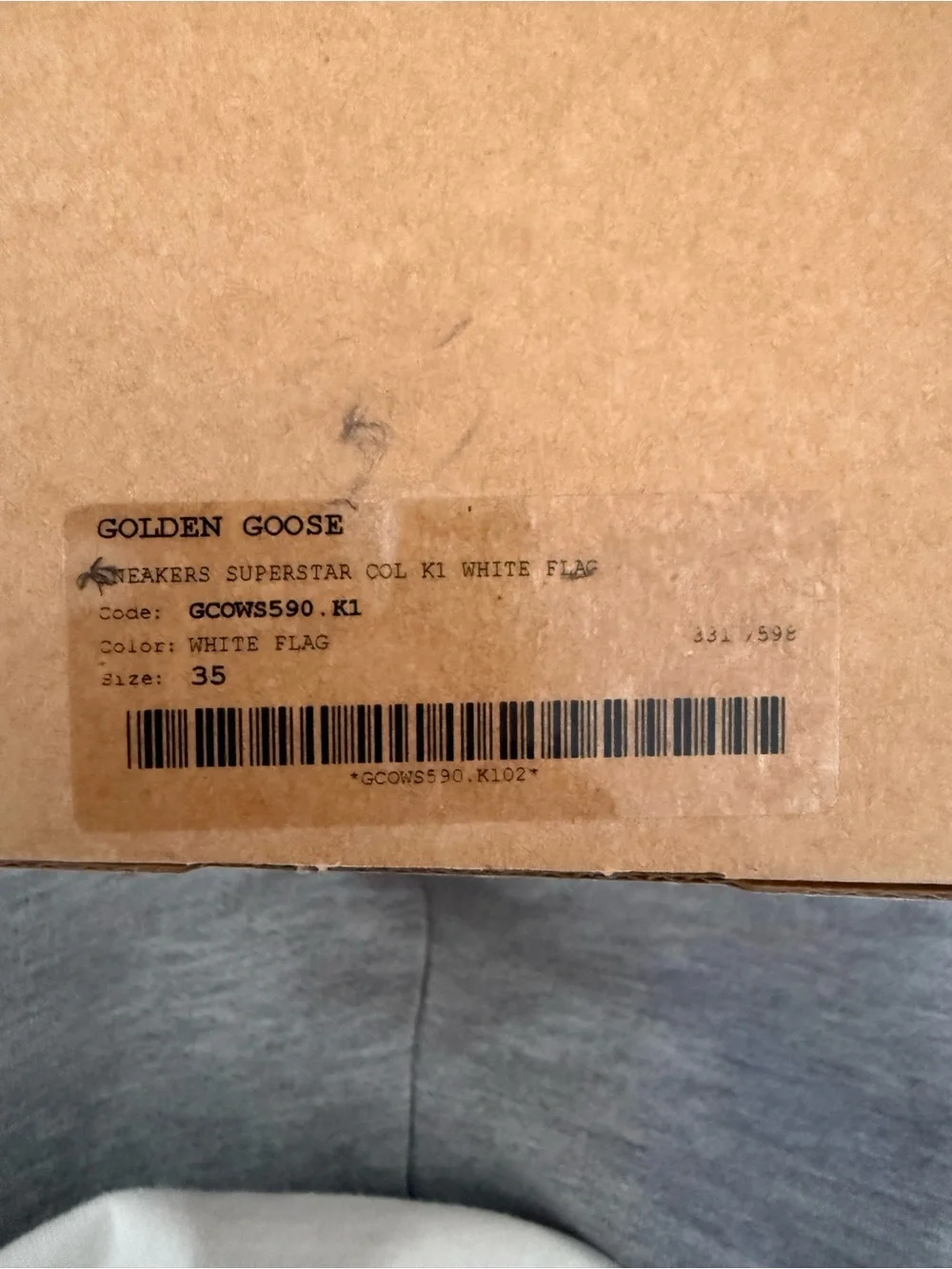 Golden Goose Super-Star Sneakers White Flag EU 35 | NEW IN BOX